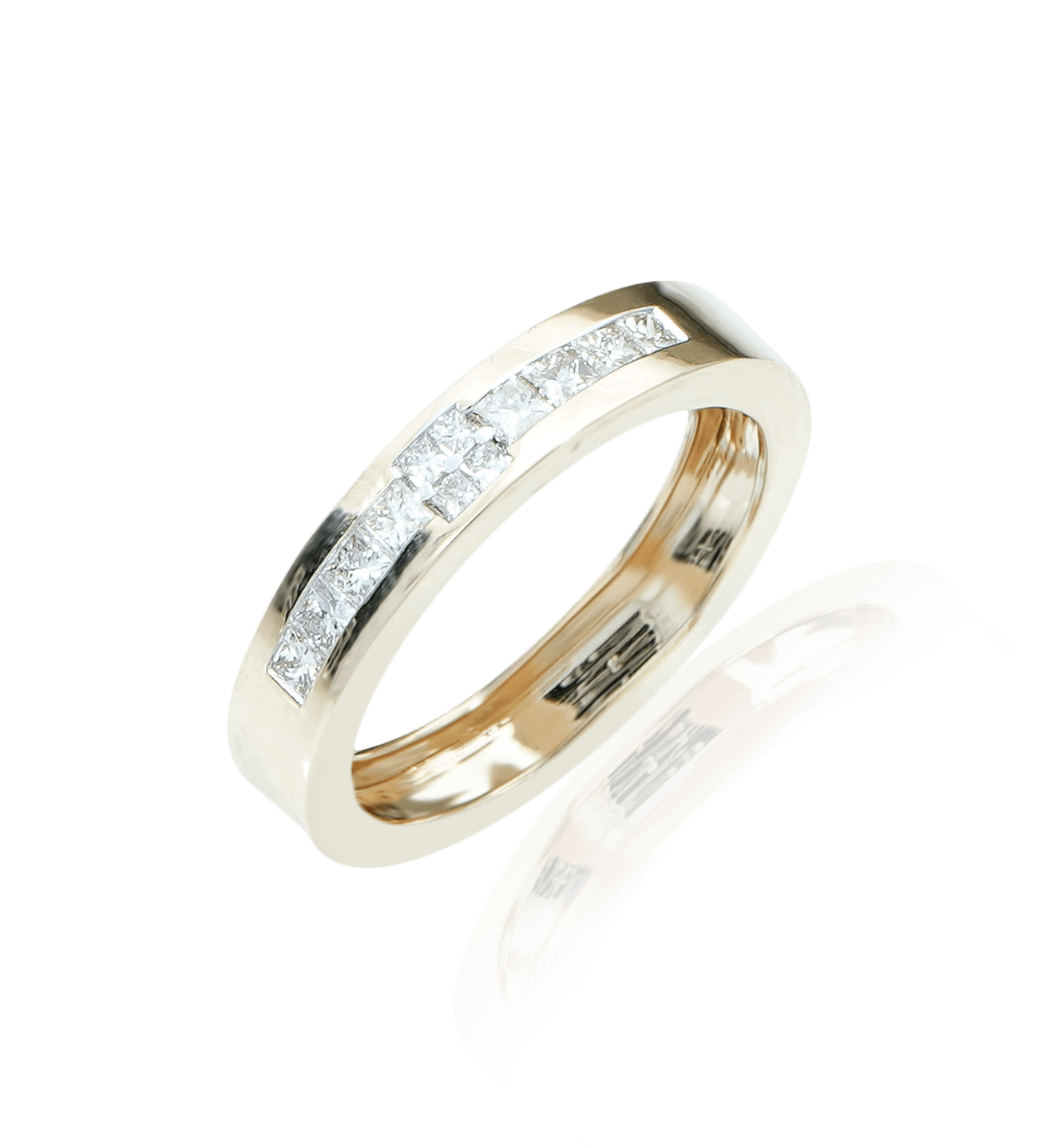 Buy Men's Diamond Finger Ring in 14KT Yellow Gold Online | ORRA